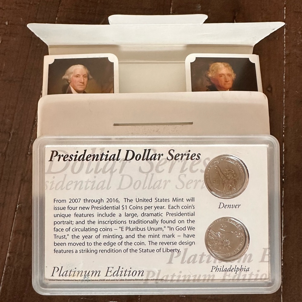 Presidential Dollar Series Coin Set